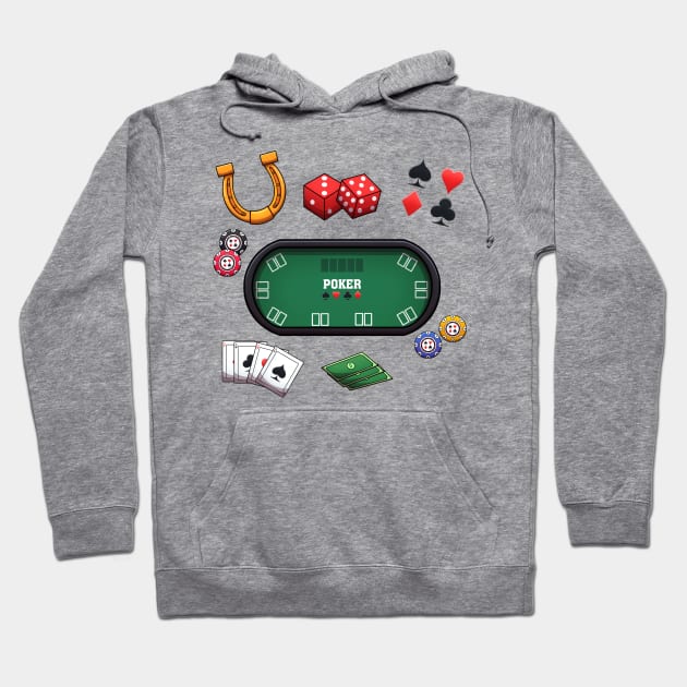 Poker Elements Hoodie by TheMaskedTooner